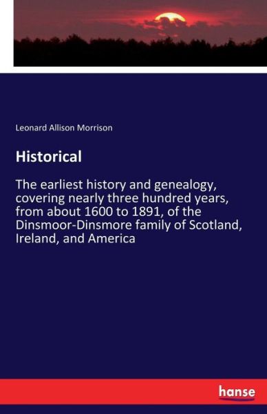 Historical - Morrison - Books -  - 9783337323288 - September 18, 2017