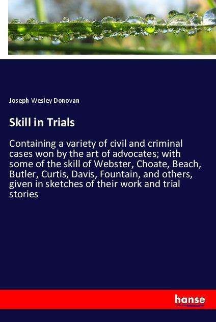 Cover for Donovan · Skill in Trials (Book)