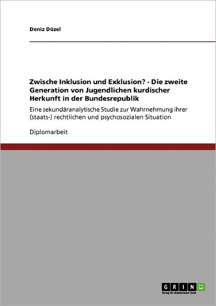 Cover for Deniz Duzel · Zwischen Inklusion und Exklusion? Die z (Book) [German edition] (2008)