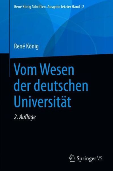 Cover for König · Vom Wesen der deutschen Universitaet (Bog) (2021)