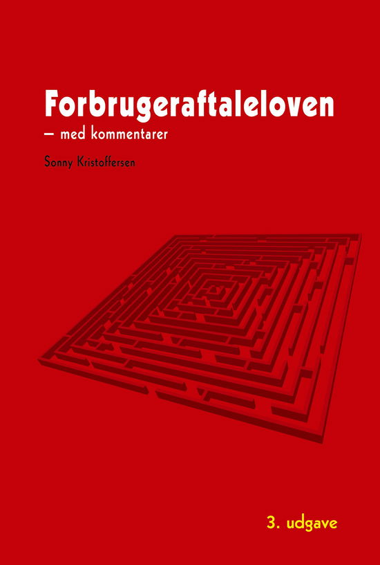 Cover for Sonny Kristoffersen · Forbrugeraftaleloven (Med Kommentarer) (Book) (2014)