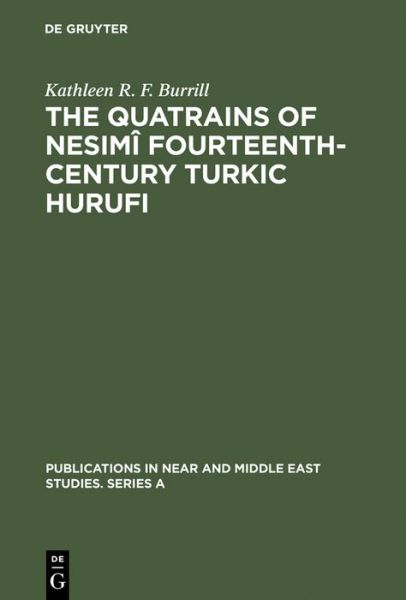 Cover for Burrill · The Quatrains of Nesimî Fourtee (Book) (1972)