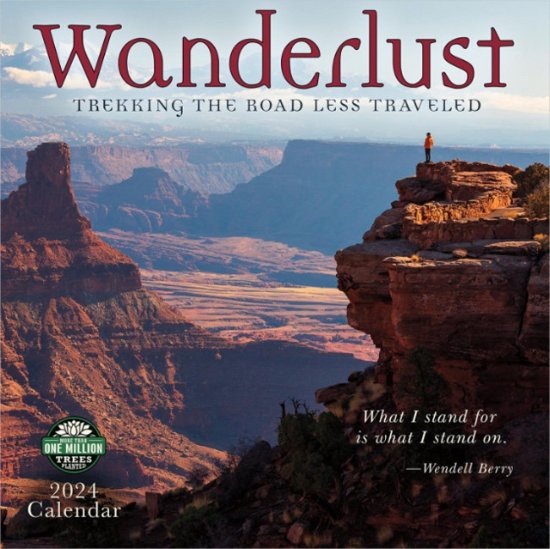 Amber Lotus · Wanderlust 2024 Calendar Trekking the Road Less Traveled
