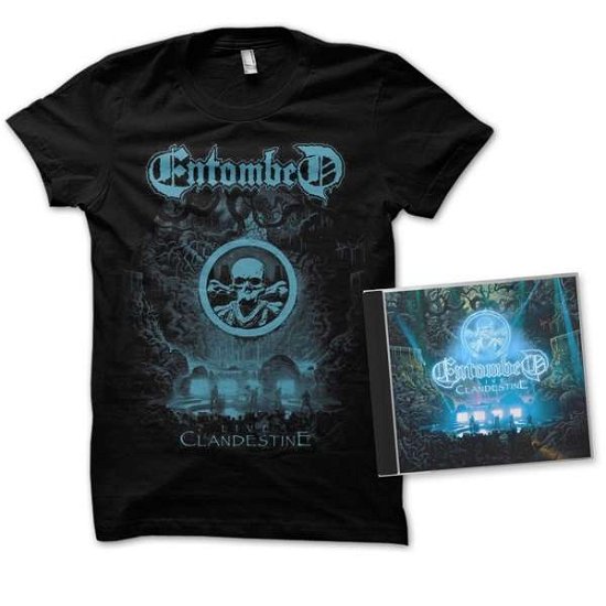 Cover for Entombed · Clandestine Live (+T-Shirt S) (CD) (2019)