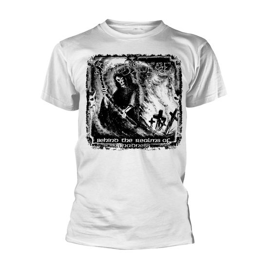 Cover for Sacrilege · Behind the Realms of Madness (White) (T-shirt) [size M] [White edition] (2021)