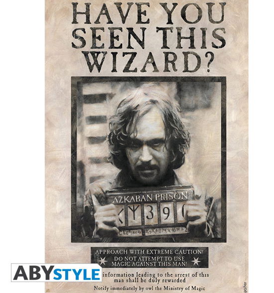 HARRY POTTER - Poster « Wanted Sirius Black » (91. - Großes Poster - Merchandise -  - 3700789234289 - 7. Februar 2019