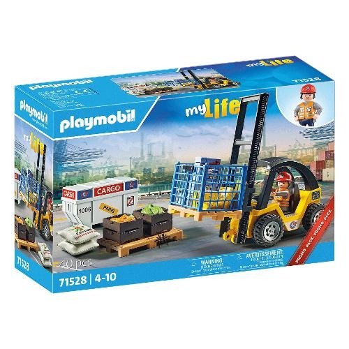 Cover for Playmobil · Forklift Truck With Cargo (71528) (Leketøy)