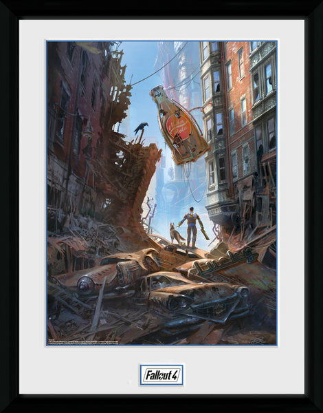 Cover for Fallout · FALLOUT - Framed print street scene (30x40) x2 (Zubehör)