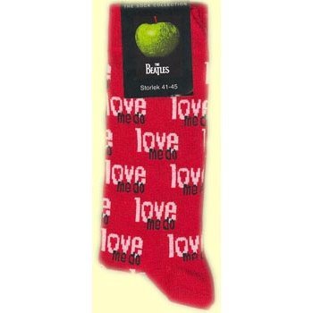 Cover for The Beatles · The Beatles Unisex Ankle Socks: Love Me Do (UK Size 7 - 11) (CLOTHES) [size M] [Red - Unisex edition]