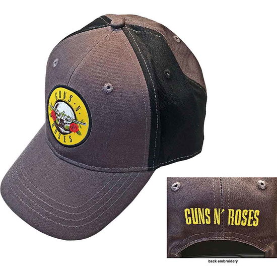 Cover for Guns N Roses · Guns N' Roses Unisex Baseball Cap: Circle Logo (2-Tone) (Kläder) [Black Grey - Unisex edition]