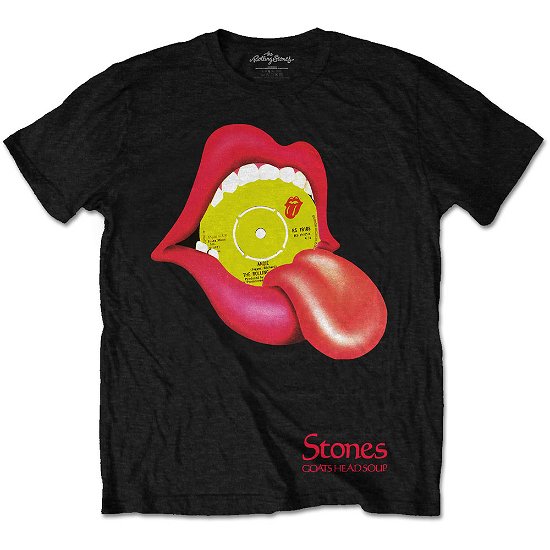 Cover for The Rolling Stones · The Rolling Stones Unisex T-Shirt: Angie - Goats Head Soup (T-shirt) [size L] [Black - Unisex edition]