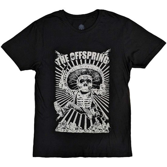 The Offspring Unisex T-Shirt: Jumping Skeleton - Offspring - The - Mercancía -  - 5056737206289 - 