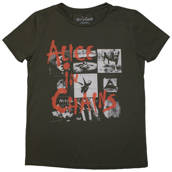 Alice In Chains Ladies T-Shirt: Albums Montage - Alice In Chains - Merchandise -  - 5056737277289 - October 8, 2024