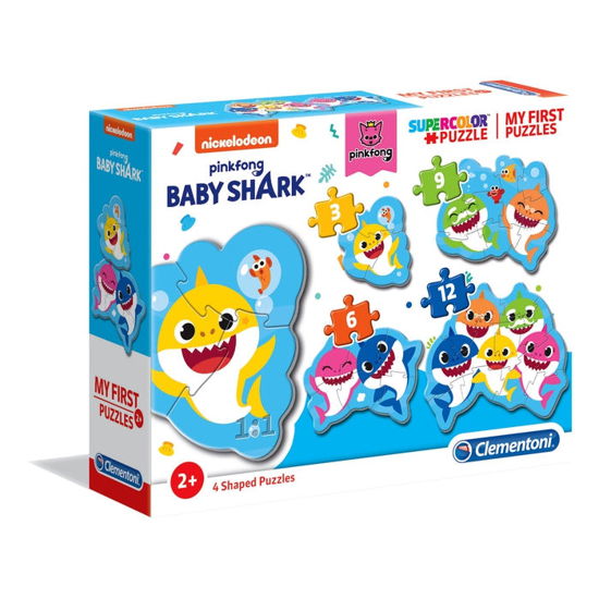 Cover for Clementoni: Baby · Puslespil, Mit første, Baby Shark, 3,6,9 og12 brikker (Jigsaw Puzzle) (2023)