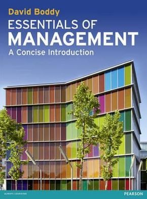 Cover for David Boddy · Essentials of Management: A Concise Introduction (Paperback Bog) (2012)