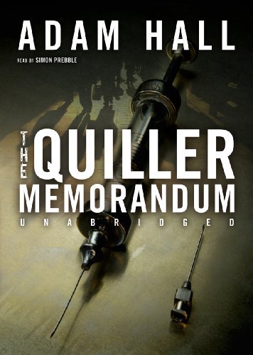 Cover for Adam Hall · The Quiller Memorandum (Audiobook (CD)) [Unabridged edition] (2006)