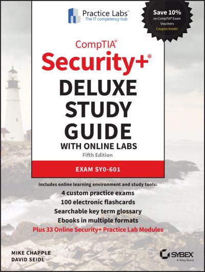 Cover for Chapple, Mike (University of Notre Dame) · CompTIA Security+ Deluxe Study Guide with Online Labs: Exam SY0-601 (Hardcover Book) (2021)