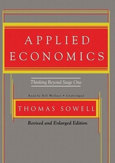 Cover for Thomas Sowell · Applied Economics (CD) (2009)