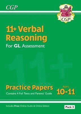 11+ GL Verbal Reasoning Practice Papers: Ages 10-11 - Pack 1 - CGP Books - Books - Coordination Group Publications Ltd (CGP - 9781789082289 - May 13, 2025