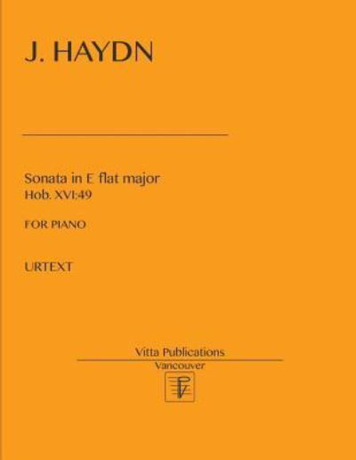 Cover for Joseph Haydn · Sonata in E Flat Major (Paperback Bog) (2017)