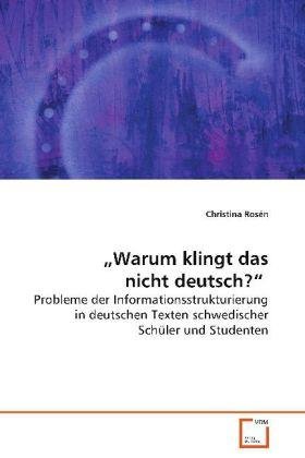 Cover for Rosén · Warum klingt das nicht deutsch? (Book)