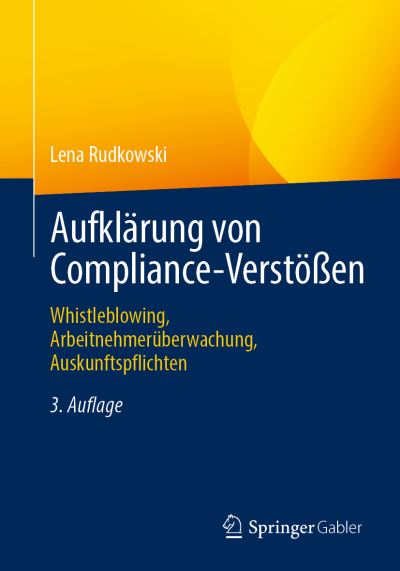 Cover for Lena Rudkowski · Aufklärung Von Compliance-Verstößen (Book) (2022)
