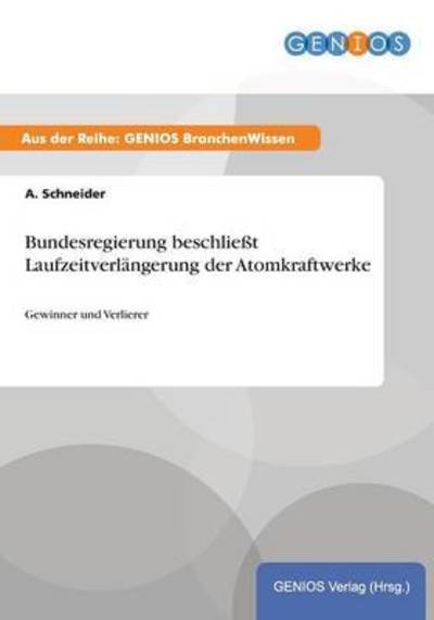 Cover for A Schneider · Bundesregierung beschliesst Laufzeitverlangerung der Atomkraftwerke: Gewinner und Verlierer (Paperback Book) (2015)