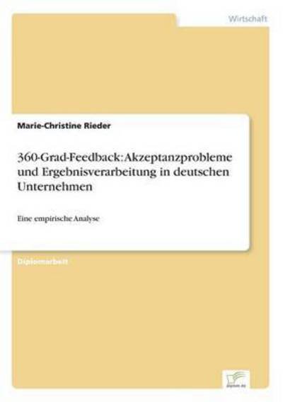 Cover for Rieder · 360-Grad-Feedback: Akzeptanzprob (Bog)