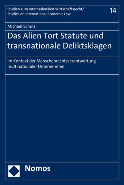 Cover for Schulz · Das Alien Tort Statute und trans (Book) (2016)