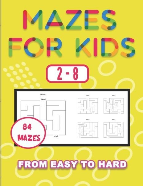 Cover for Az Abid Blackazzrou · Mazes For Kids 2-8 from easy level to hard (Paperback Book) (2021)
