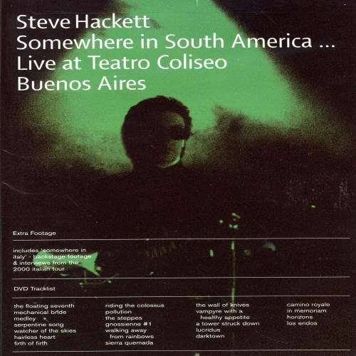 Cover for Steve Hackett · Somewhere Insouth America (DVD) (2017)
