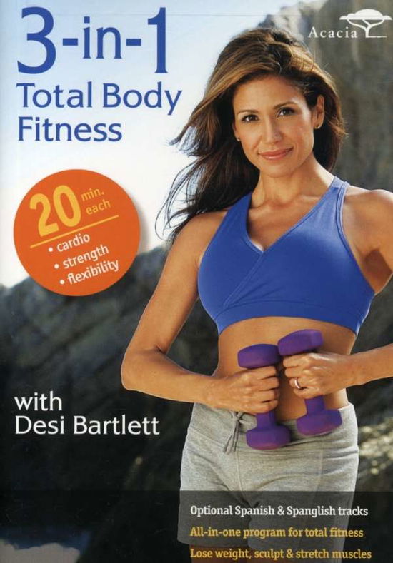 Cover for 3-in-1 Total Body Fitness with Desi (DVD) [Widescreen edition] (2008)