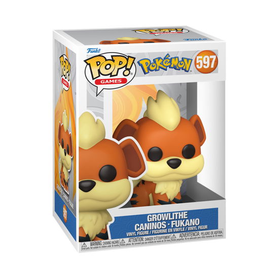 Pokemon POP! Games Vinyl Figur Growlithe (EMEA) 9 - Unspecified - Koopwaar - FUNKO UK LTD - 0889698742290 - 26 september 2023