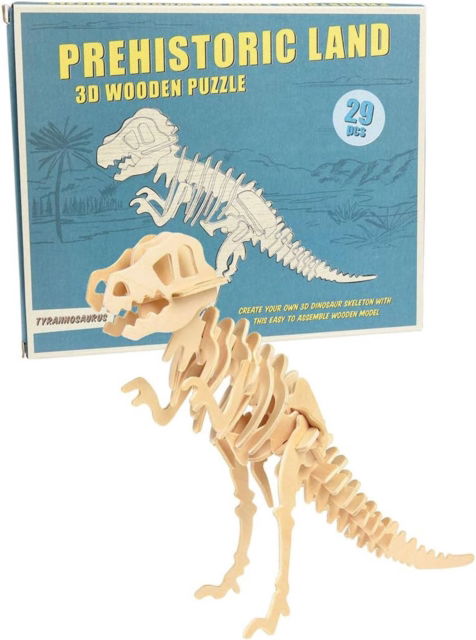 3D wooden puzzle - Tyrannosaurus -  - Books - REX LONDON - 5027455425290 - June 23, 2023