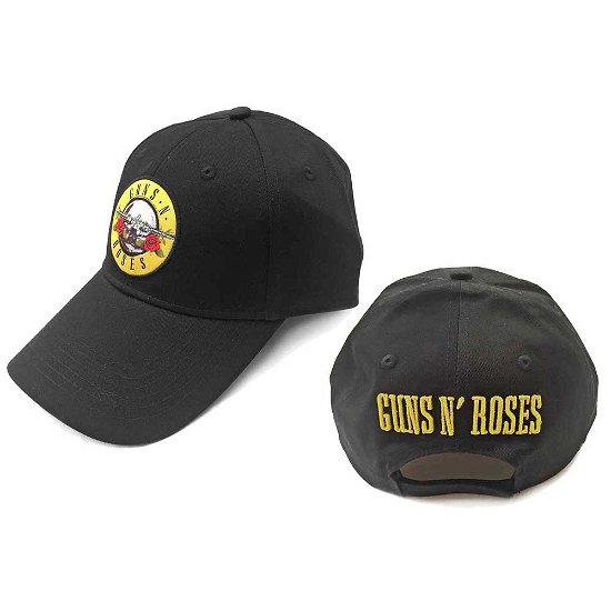 Cover for Guns N Roses · Guns N' Roses Unisex Baseball Cap: Circle Logo (Back Logo) (Bekleidung) [Black - Unisex edition]