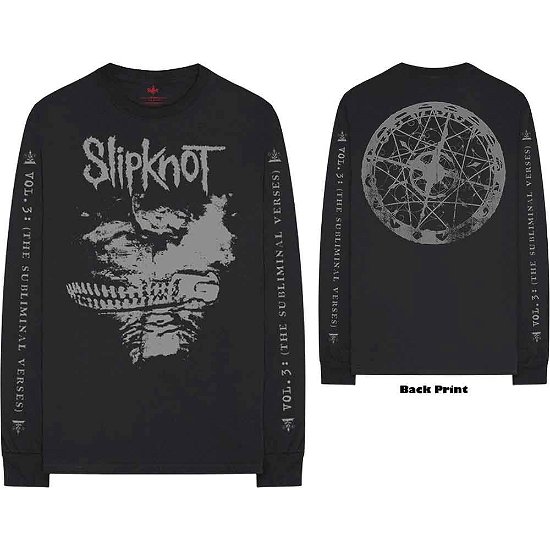 Cover for Slipknot · Slipknot Unisex Long Sleeve T-Shirt: Subliminal Verses (Back &amp; Sleeve Print) (CLOTHES) [size XXL] [Black - Unisex edition]