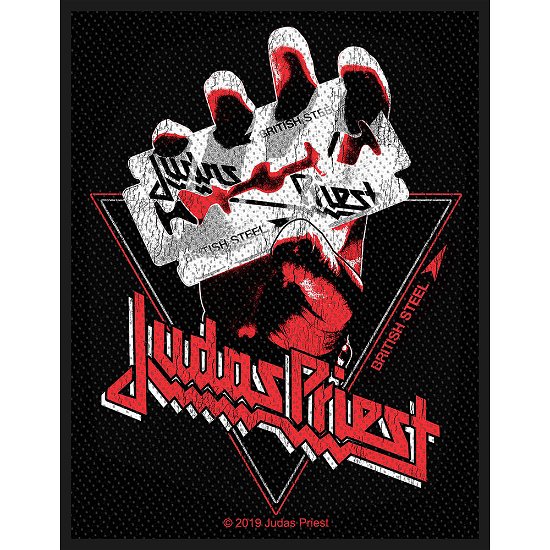 Judas Priest Standard Patch: British Steel Vintage (Loose) - Judas Priest - Produtos - PHD - 5056365702290 - 16 de março de 2020