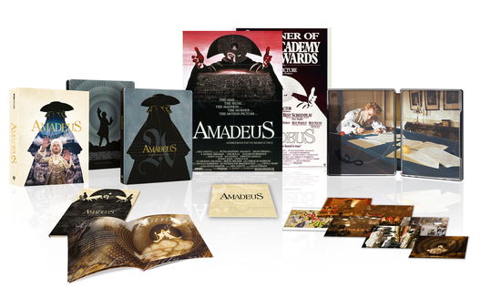 Cover for Amadeus (4K UHD Blu-ray) [Limited Collector's Steelbook edition] (2025)