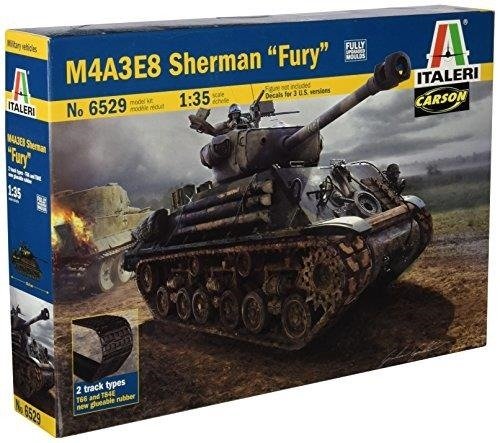 Italeri · Italeri - 6529 - M4a3e8 Sherman - Fury - Panzer (Legetøj)