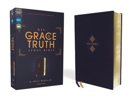 Cover for Zondervan · NIV, The Grace and Truth Study Bible, Leathersoft, Navy, Red Letter, Comfort Print (Imiteret Læderbog) (2021)