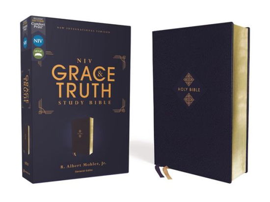 Cover for Zondervan · NIV, The Grace and Truth Study Bible, Leathersoft, Navy, Red Letter, Comfort Print (Imitation Leather Bo) (2021)