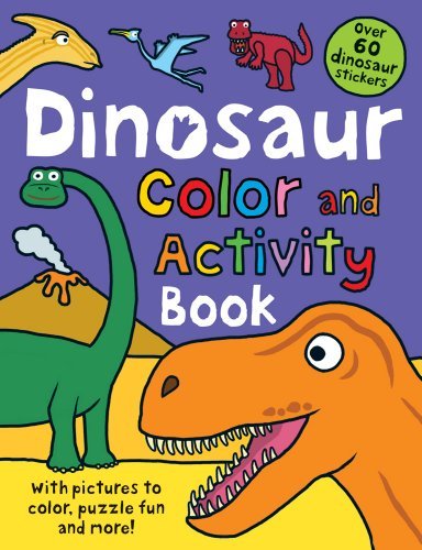 Cover for Roger Priddy · Color and Activity Books Dinosaur: with Over 60 Stickers, Pictures to Color, Puzzle Fun and More! - Color and Activity Books (Paperback Book) [Act Clr Cs edition] (2012)