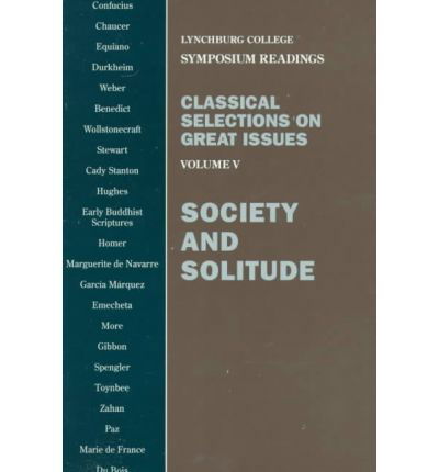 Cover for Emile Durkheim · Classical Selections on Great Issues: Society and Solitude (Paperback Bog) (1997)