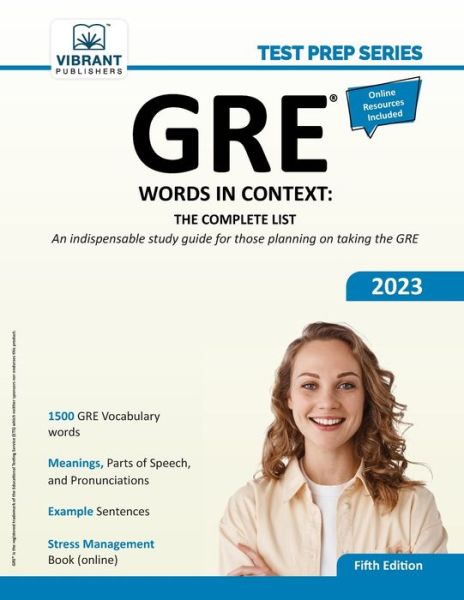 Cover for Vibrant Publishers · GRE Words in Context (Book) (2022)