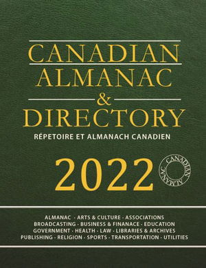 Cover for Grey House Canada · Canadian Almanac &amp; Directory, 2022 (Hardcover Book) [175 Revised edition] (2022)