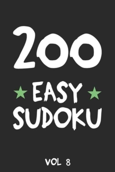 Cover for Tewebook Sudoku Puzzle · 200 Easy Sudoku Vol 8 (Taschenbuch) (2019)