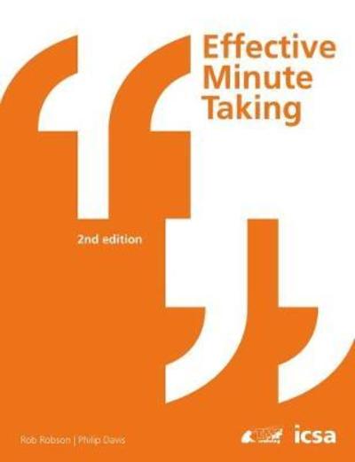 Cover for Rob Robson · Effective Minute Taking 2nd Edition (Paperback Book) [2 New edition] (2018)