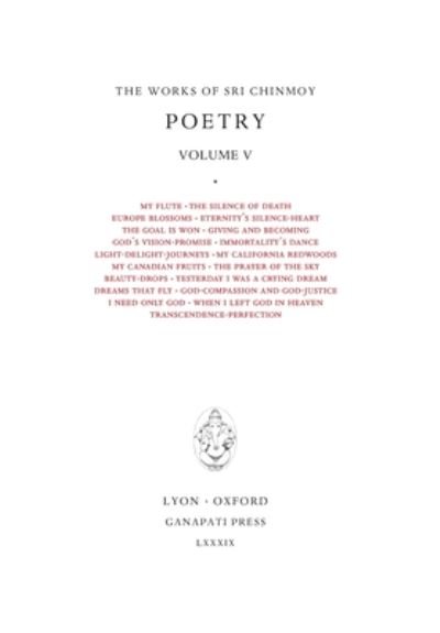 Sri Chinmoy - Sri Chinmoy - Livros - Ganapati Press - 9781911319290 - 27 de dezembro de 2019