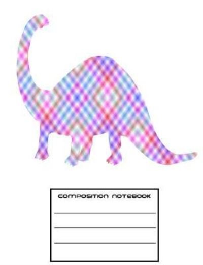 Plaid Brontosaurus Dinosaur Wide Rule Composition Notebook - Nerd Child - Books - Createspace Independent Publishing Platf - 9781974479290 - August 12, 2017