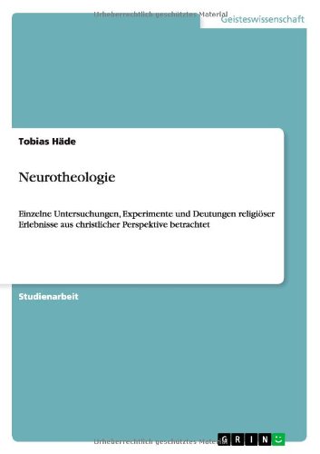 Cover for Tobias Hade · Neurotheologie (Paperback Book) [German edition] (2012)